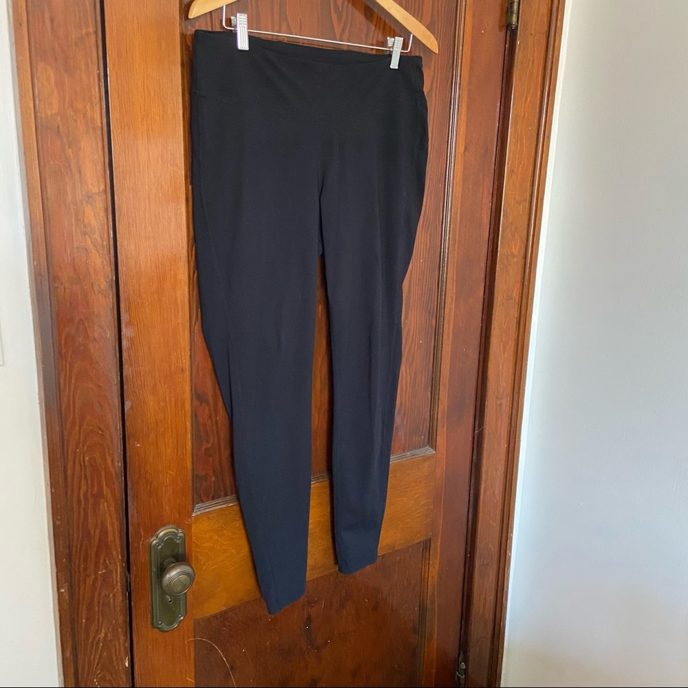 Gap: Black leggings, Size XL